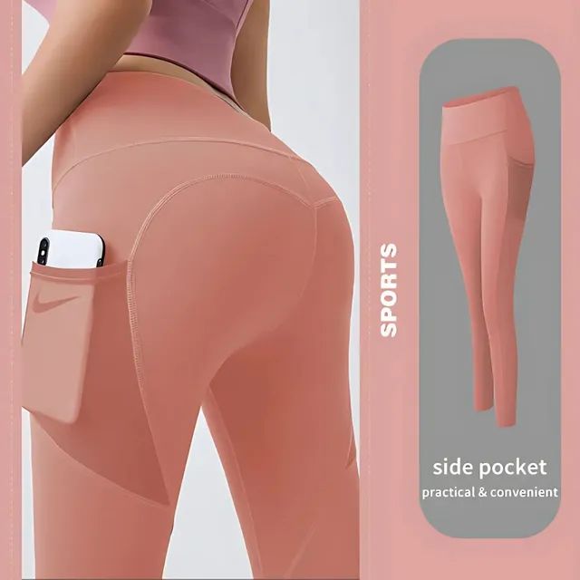 🔥Hot Sale 49% OFF🔥High Waisted Tummy Control Side Pocket Shaping Training Leggings - Image 5
