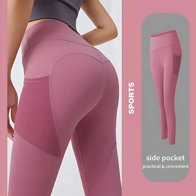 🔥Hot Sale 49% OFF🔥High Waisted Tummy Control Side Pocket Shaping Training Leggings - Image 7