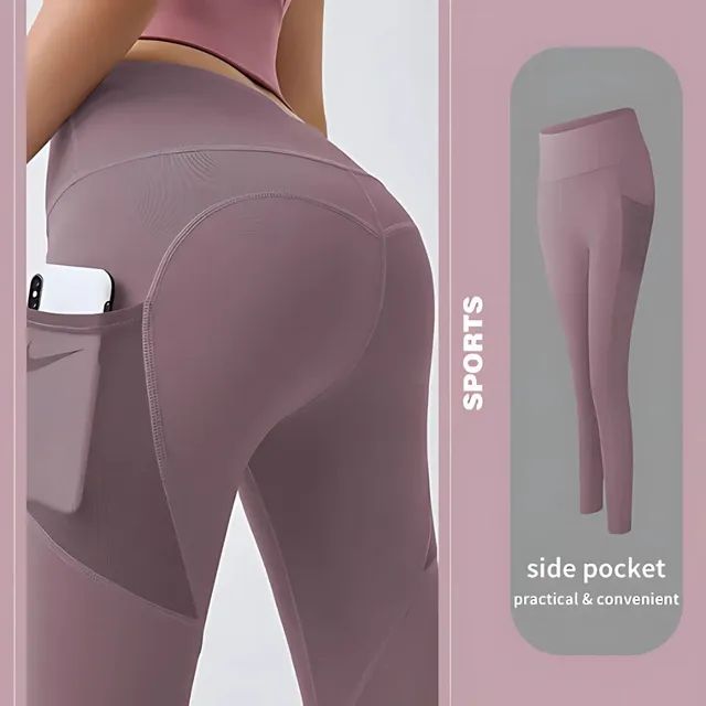 🔥Hot Sale 49% OFF🔥High Waisted Tummy Control Side Pocket Shaping Training Leggings - Image 8