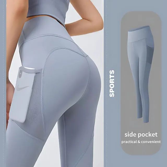 🔥Hot Sale 49% OFF🔥High Waisted Tummy Control Side Pocket Shaping Training Leggings - Image 11