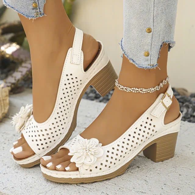 🔥Best Seller-Last Day Sale 60% OFF🔥 Buckled Square Heel Sandals for Women - Image 2