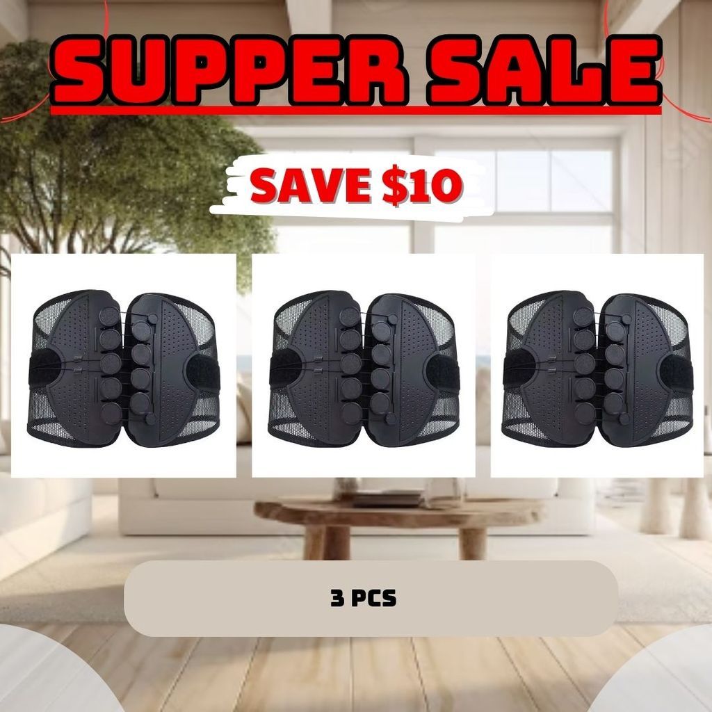 Adjustable Lumbar Support Belt Lower Back Brace - Image 15