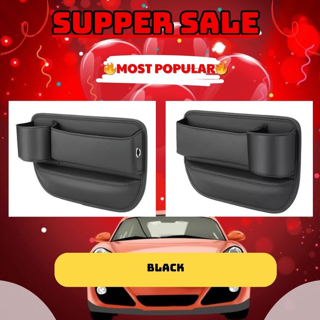 Car Leather Cup Holder Gap Bag - Image 4