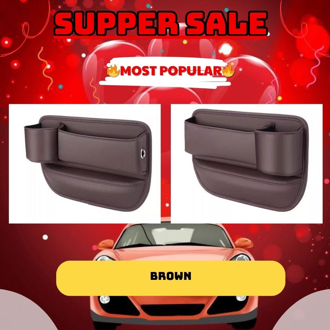 Car Leather Cup Holder Gap Bag - Image 5