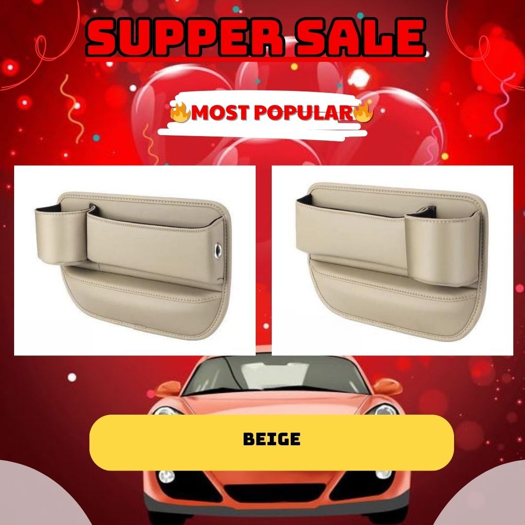 Car Leather Cup Holder Gap Bag - Image 7