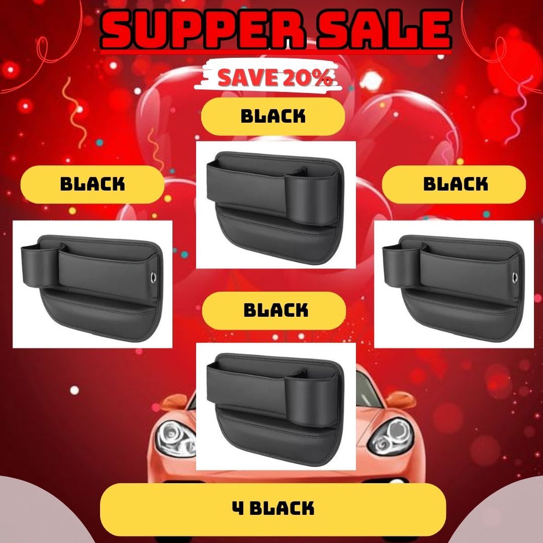 Car Leather Cup Holder Gap Bag - Image 10