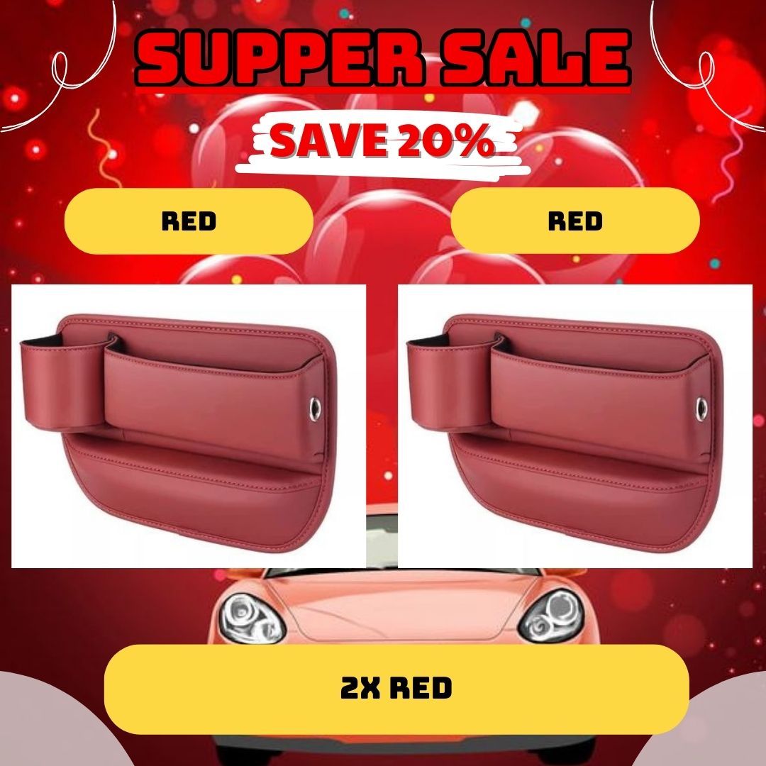 Car Leather Cup Holder Gap Bag - Image 14