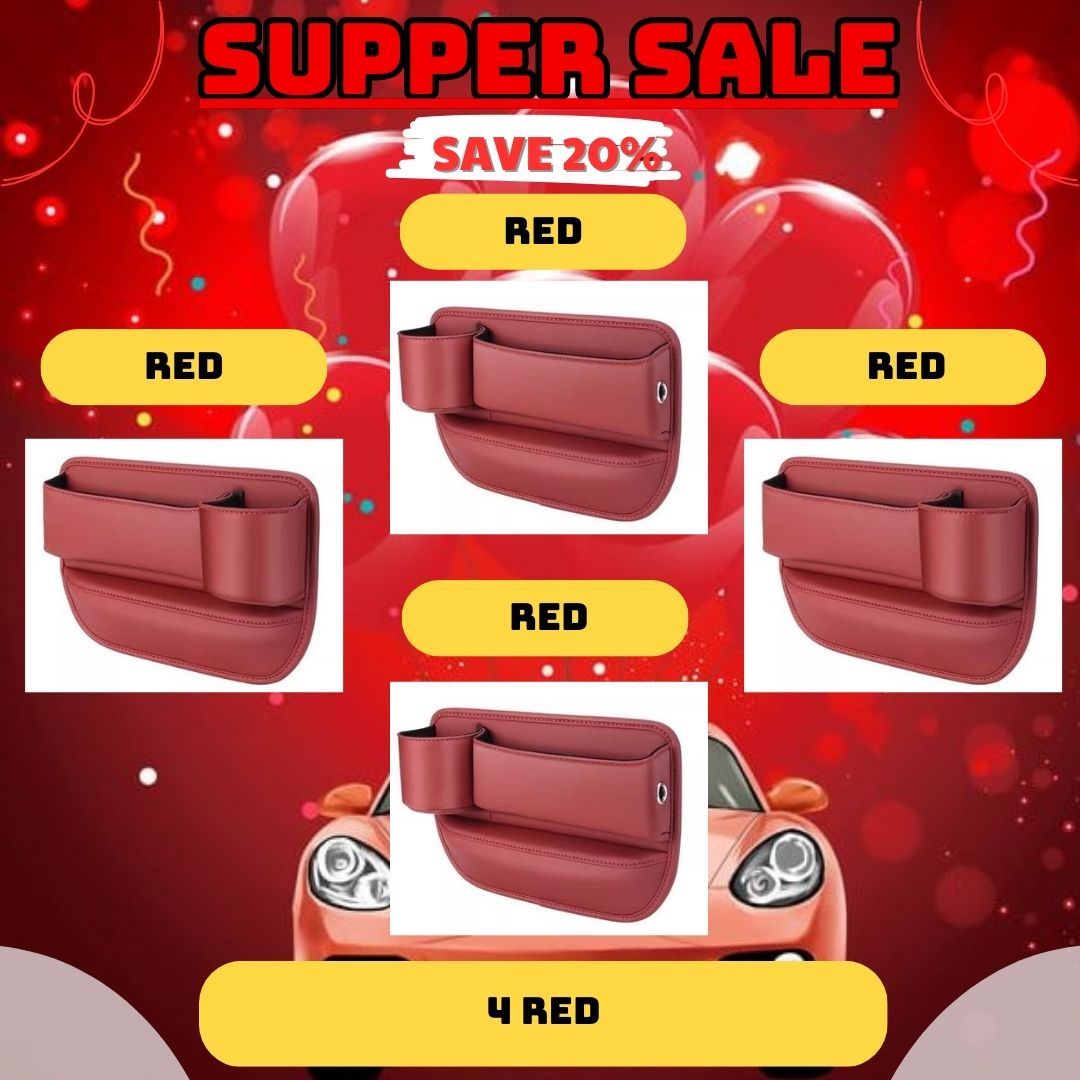 Car Leather Cup Holder Gap Bag - Image 16