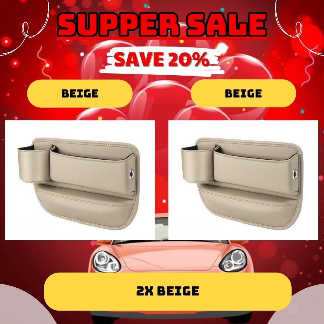 Car Leather Cup Holder Gap Bag - Image 17