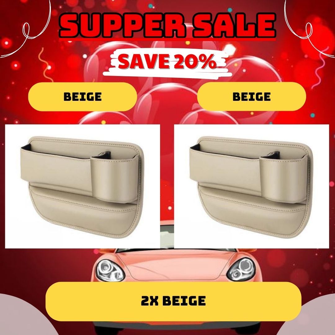 Car Leather Cup Holder Gap Bag - Image 18