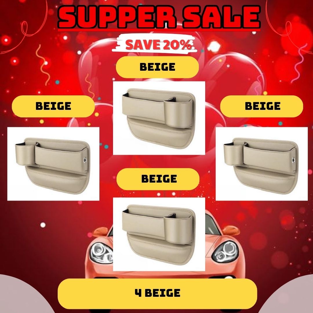 Car Leather Cup Holder Gap Bag - Image 19