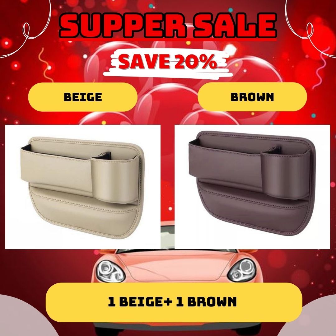 Car Leather Cup Holder Gap Bag - Image 24