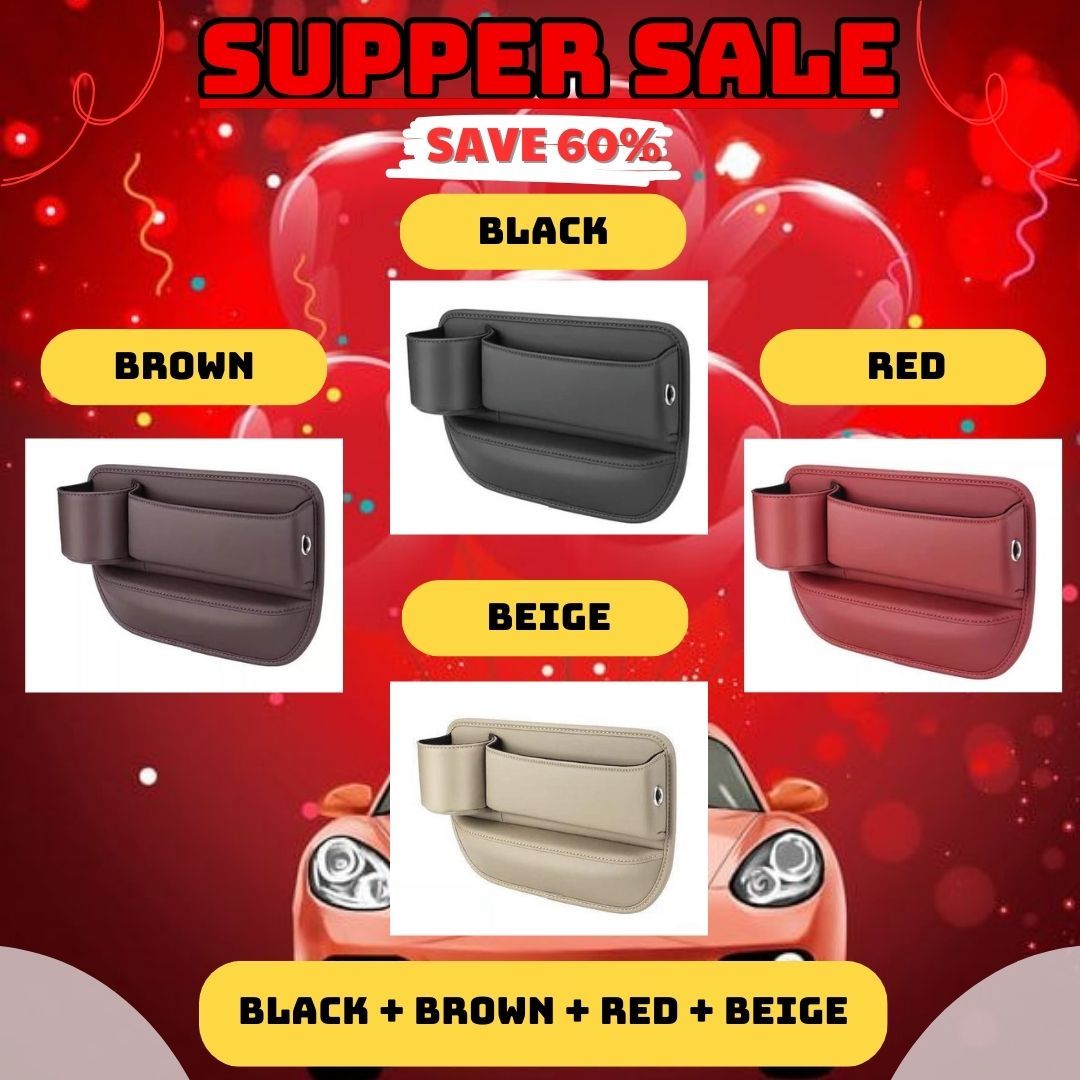 Car Leather Cup Holder Gap Bag - Image 29