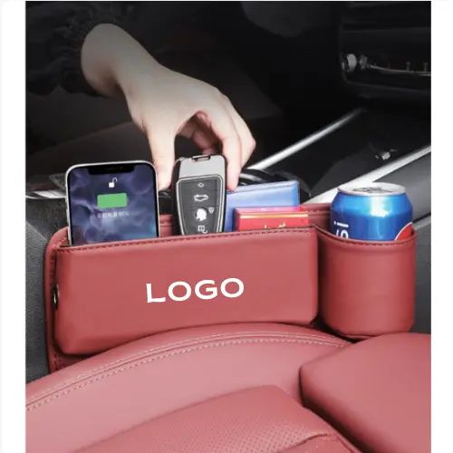 Car Leather Cup Holder Gap Bag - Image 34