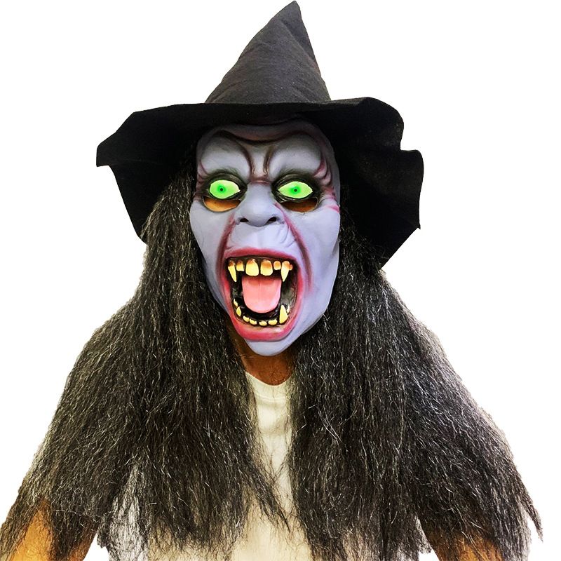 π₯ Hot-Selling Halloween Haunted House Latex Mask β Creepy Dark Witch Costume Prop - Image 4