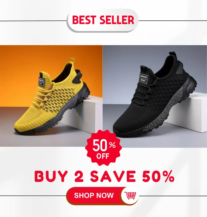 Hot Sale - 60 OFFHigh-Top Performance Athletic Sneakers - Breathable Mesh - Image 13