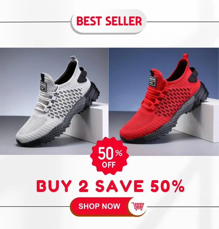 Hot Sale - 60 OFFHigh-Top Performance Athletic Sneakers - Breathable Mesh - Image 14