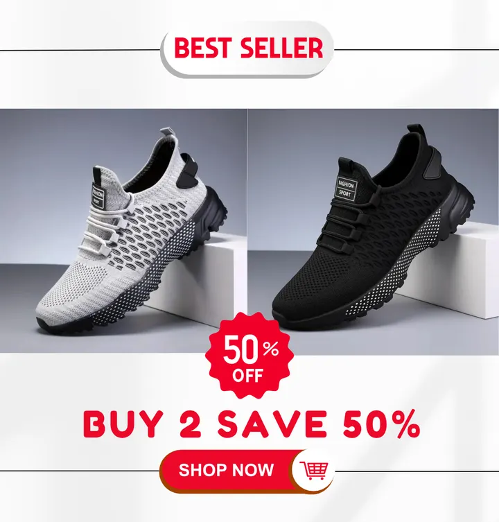Hot Sale - 60 OFFHigh-Top Performance Athletic Sneakers - Breathable Mesh - Image 11