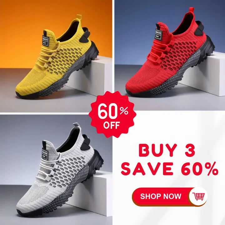 Hot Sale - 60 OFFHigh-Top Performance Athletic Sneakers - Breathable Mesh - Image 16