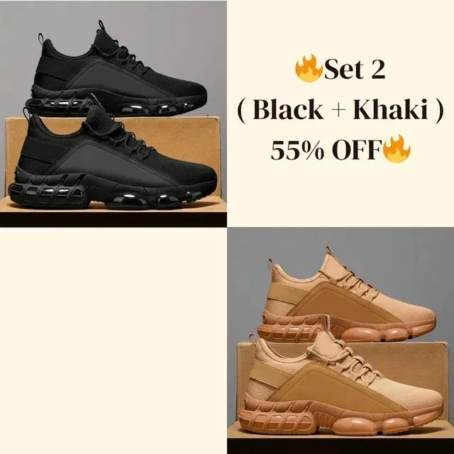 Last SaleMens Lightweight Breathable Low-Top Running Shoes - Image 7