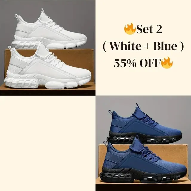 Last SaleMens Lightweight Breathable Low-Top Running Shoes - Image 8