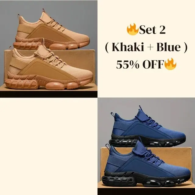 Last SaleMens Lightweight Breathable Low-Top Running Shoes - Image 9