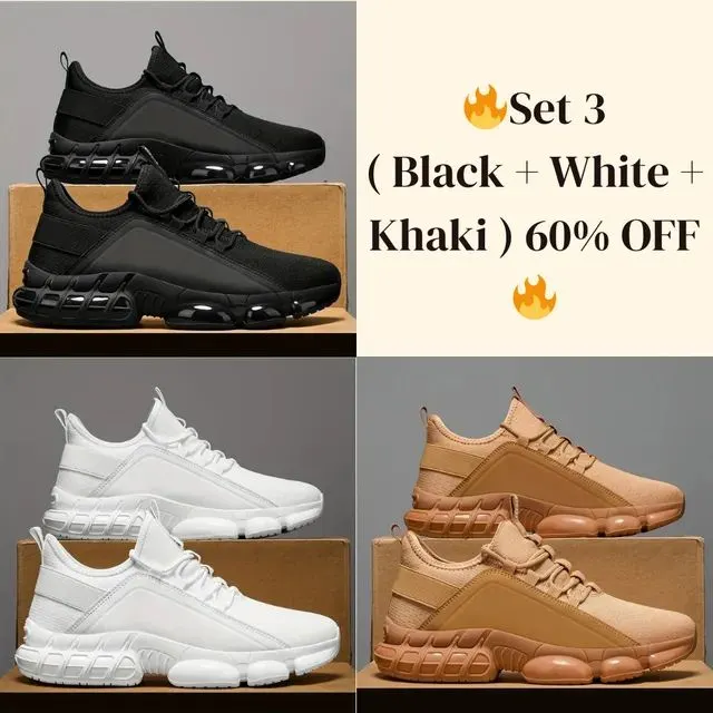 Last SaleMens Lightweight Breathable Low-Top Running Shoes - Image 13